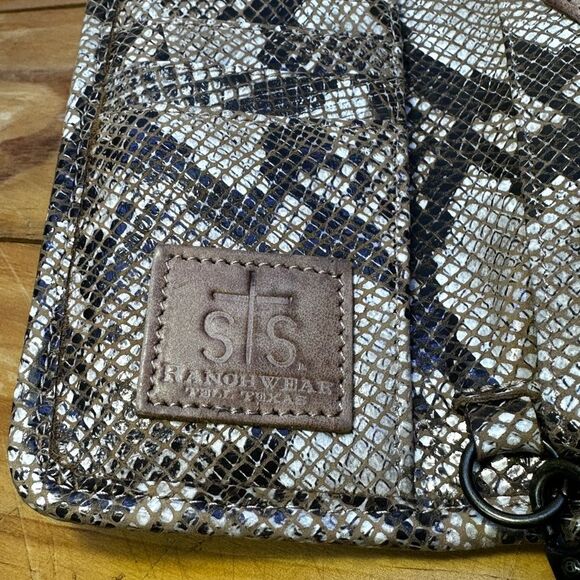 Stella Python Crossbody Wallet by STS Wristlet strap included - Picture 4 of 4